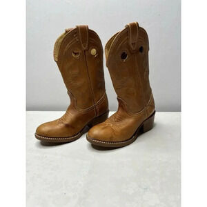 Dingo Tan Toe Western Cowboy Boot Girls 9.5